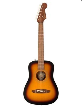 Fender Sunburst Acoustic Guitar - Black and Orange Finish